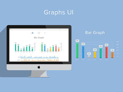 Graphs UI clean crisp graphics graphs graphs user interface