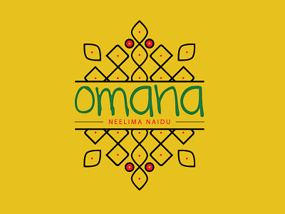 Omana Logo Final ethnic fashion illustration logo design omana