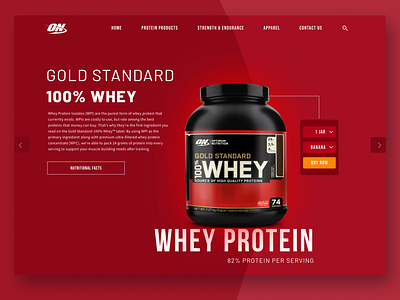 Optimum Nutrition Homepage animation branding design illustration ui ux website