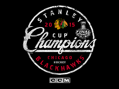 Blackhawks - Victory Sweep ccm champions chicago blackhawks hockey nhl stanley cup vintage