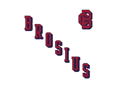 Camp Brosius Hockey Design athletic camp brosius distress hockey monogram