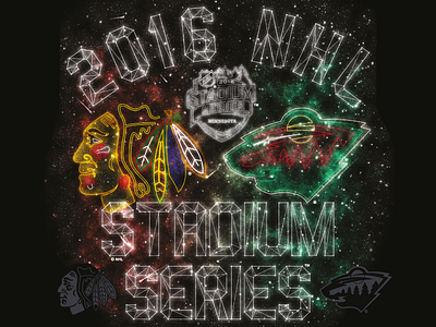 2016 NHL Stadium Series blackhawks chicago hockey lights minnesota nhl reebok sky stadium series stars wild