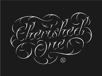 Cherished custom letter lettering type typography