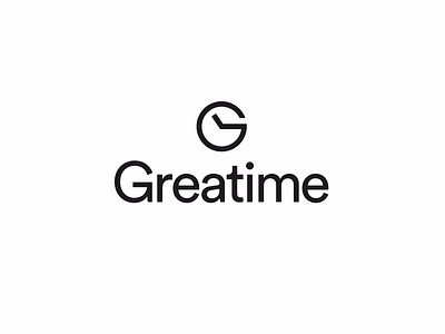 Greatime brandmark clock g hour logo logomark logotype marque time trademark watch