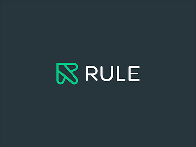 Rule arrow branding brandmark logo logomark logotype mail mark marketing newsletter r wordmark