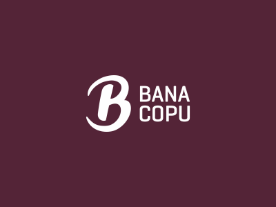 Bana Copu b bana copu bc brand c identity logo negative negative space rokas rokis siti space