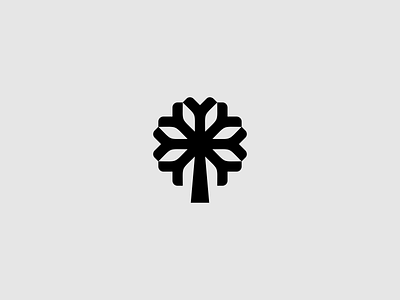 Winterbreed agriculture brandmark breed logo logomark logotype nature seed snowflake symbol tree winter