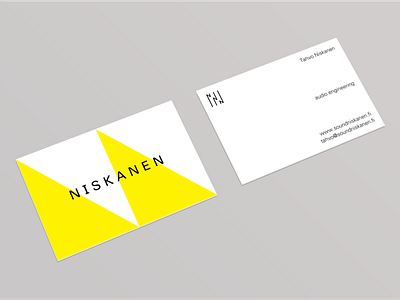 Niskanen stationary audio business cards card identity logo print printed sound stationary