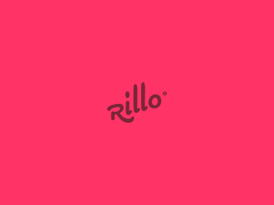 Rillo lithuania logo logotype r red rokis round simple type typo typography word word logotype wormark