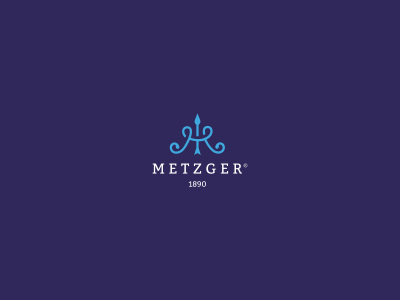 Metzger arrow blue bow hunt king letter letter m m metz monogram old royal weapon