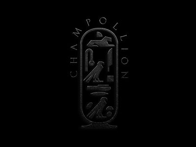Champollion Hotel ancient branding brandmark egyptian emblem hotel logo logomark luxury symbol