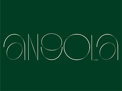 Angola Wordmark branding brandmark custom identity lettering logo logotype mark symbol trademark type typo typography wordmark