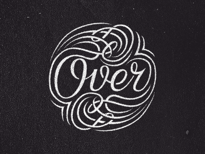 Over banana black dark decorative hand lettering lettering over shadow typo typography victorian word
