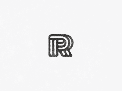 R banana black letter line logo logotype mark mono r rokas symbol