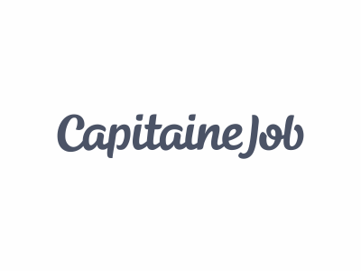 Capitainejob blue brush custom font handlettering letter lettering logo logofolio old portfolio rokas simple type typography