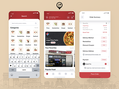 Restozone Mobile App Redesign agilelarks app branding burger canada app delivery app design design agency food food and drink food app food app design food service mobile app design mockup pizza restaurant app typography ui ux