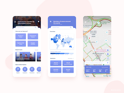 COVID-19 Mobile App adobe xd application design application ui concept conceptual corona virus app coronavirus covid 19 covid 19 app covid19 india mobile app design stay home stay safe ui design uidesign uiux user interface user interface design website concept