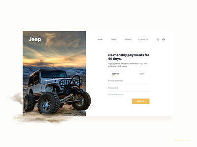 Jeep Signup Page