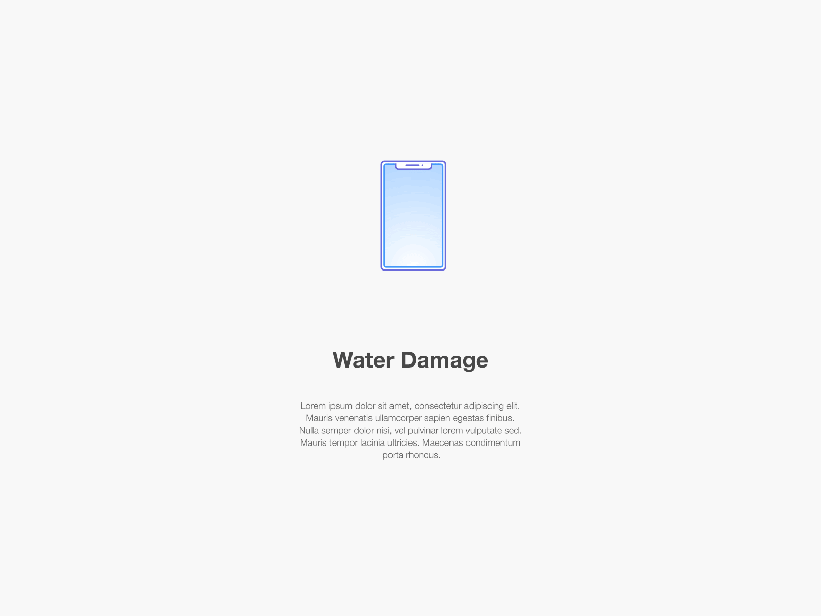 Water Damage 2d animation device gif illustration loop phone