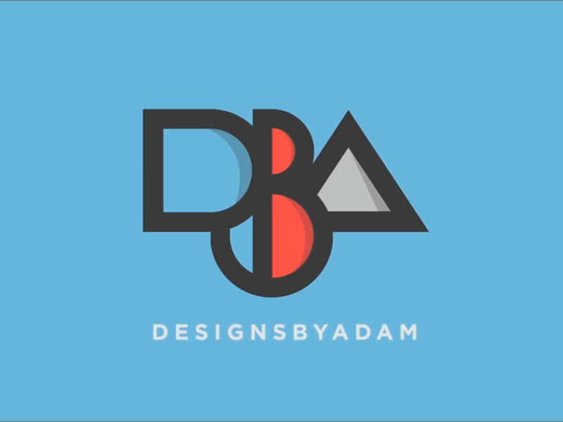 designsbyadam logo animation