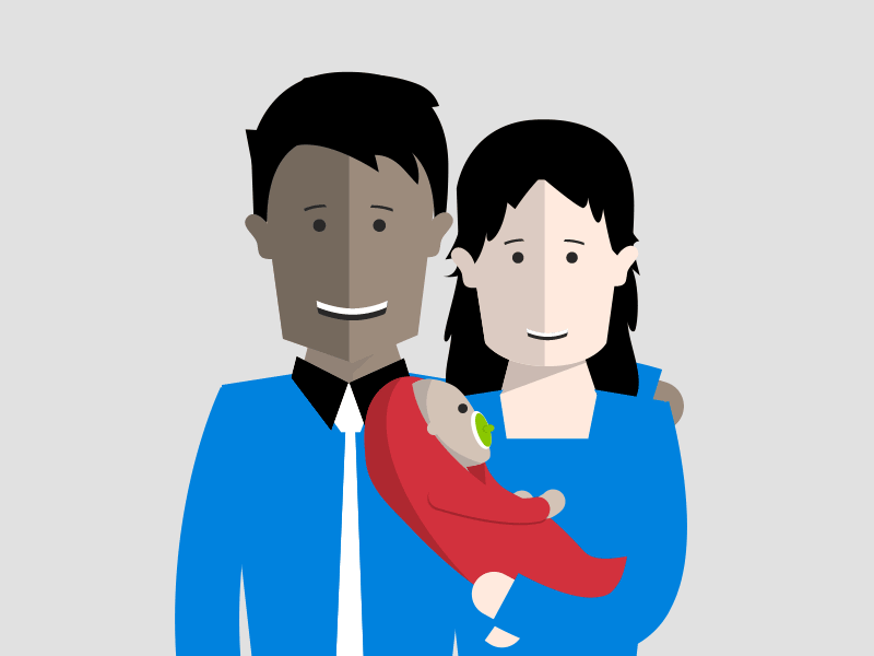 Family 2d animated gif animation motion