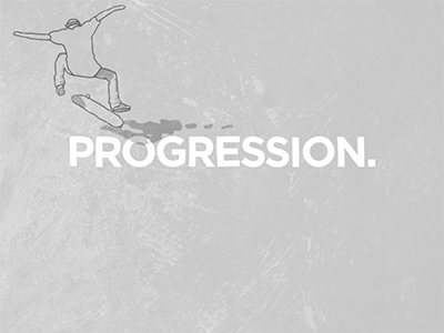 Progression. animation cell frame by frame skateboarding