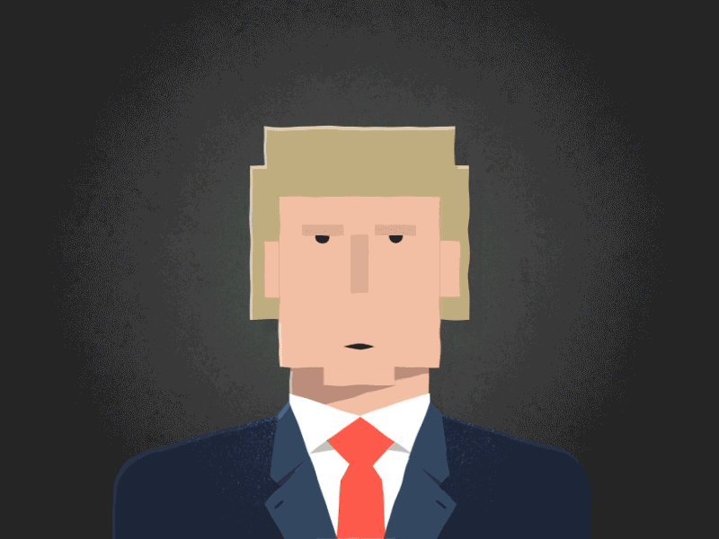This guy... after effects animation character gif illustration trump