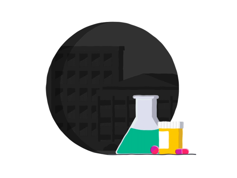 Pharma business 2d aftereffects animation animator design financial gif icon illustration loop pharmacy pills