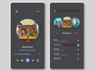Neumorphic Music App