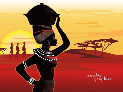 African Lady adobe illustrator art beautiful branding creative design illustration illustrator imagination inspiration woman woman illustration woman portrait