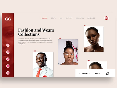 Fashion and Wears Landing Page