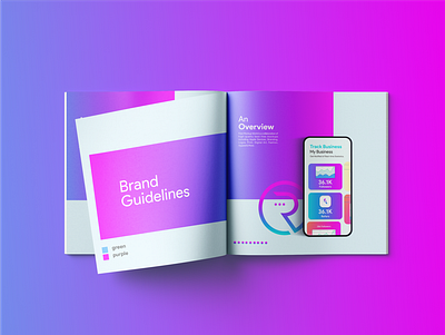 Square Brochure design - branding brand branding brochure square