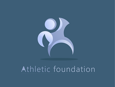 Athletic Foundation logo design branding design design art flat illustration logo minimal sports logo vector