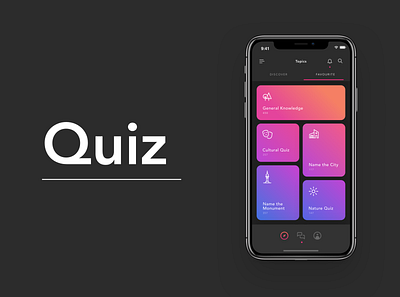 Quiz App design ios mobile app design mobile apps quiz quiz app uiux