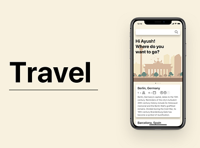 Travel Guide design ios mobile app design product design travel travel app ui uiux ux