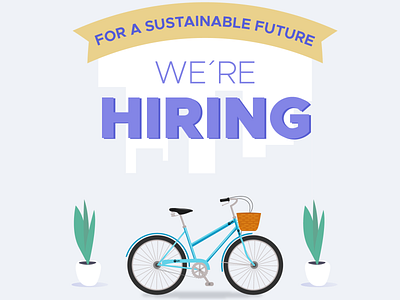 Hiring Poster For Yulu Bikes design future graphic design illustration nature poster design recruitment
