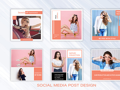 I will design instagram post - facebook post and social media st animation banner banner ad banners bundle corporate cover design design facebook facebook ad fashion fb flyer free mockup psd instagram logo post story ui web banner