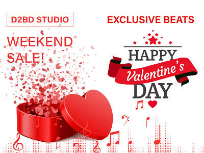 valentines day Music Promo Ads ads banner banners branding design exclusive design facebook instagram logo mobile mockup sale template valentines valentines day vector website