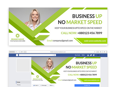 Facebook cover, Banner Header Design Template