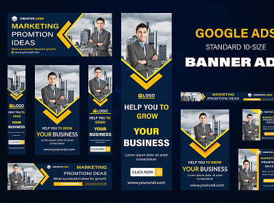 website banner ads for google ads design ads animated app banner banner ad banners corporate design free google ad banner google adwords graphic design header html5 logo mockup template uiux web banner website