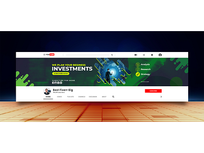 Download Youtube Channel Banner Design Dimensions 2021 Free Dawnload By Md Tawfik Hasan On Dribbble