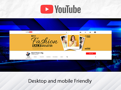 Youtube Channel Banner Template Design Free Dawnload By Md Tawfik Hasan On Dribbble
