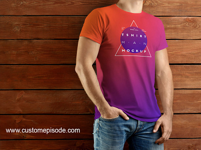 Man T-shirt mockup Free Download