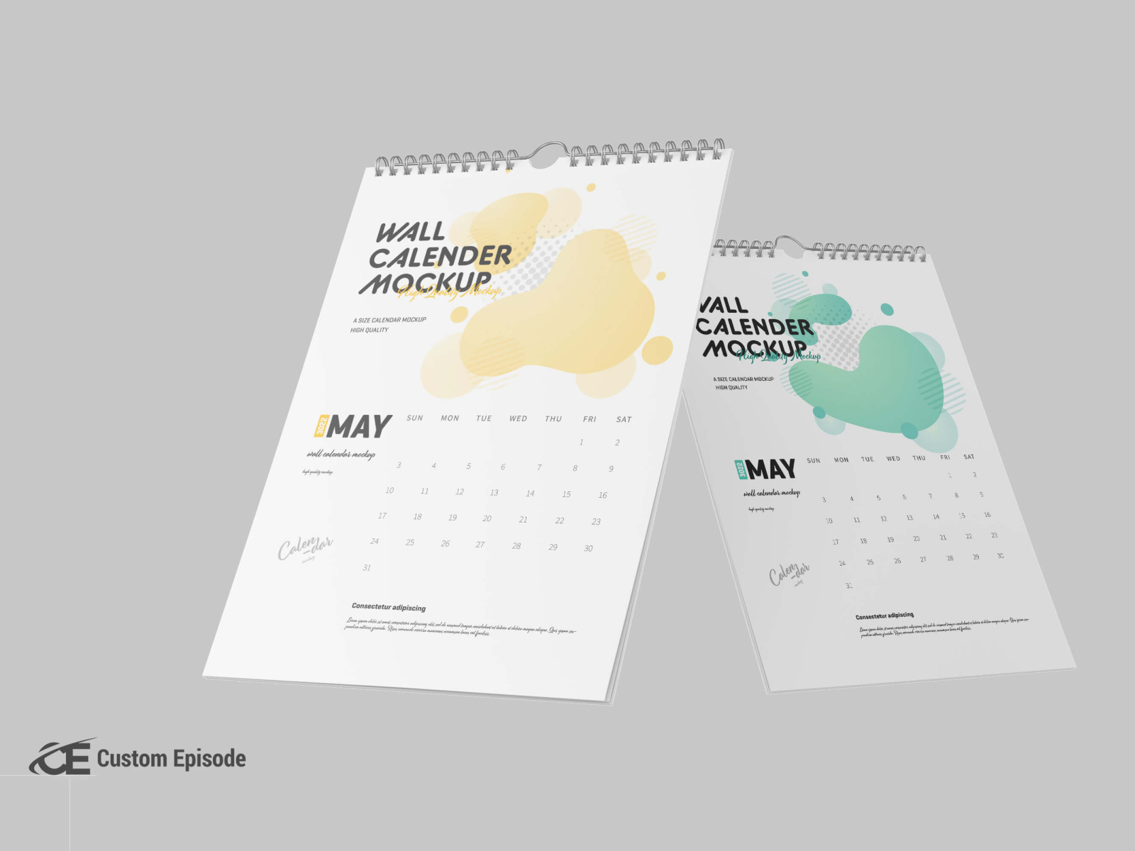 3D Wall Calendar mockup Free Download by Free mockup Download on Dribbble