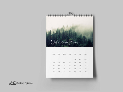 Wall Calendar mockup Free Download 2023