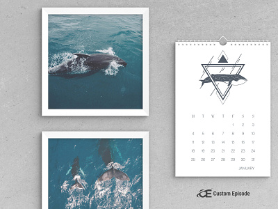 Wall Calendar mockup Free