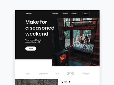 Accommodation Landing page accommodation landing page ui design web design