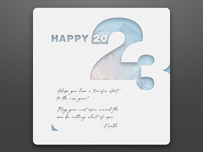 New Year's Card adobe indesign design graphic design photoshop typography
