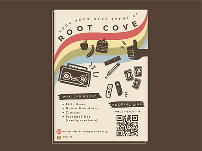 Root Cove Event Poster adobe illustrator digital art digital design flat design graphic illustration graphicdesign hand drawn illustration poster art poster artwork poster design poster designer