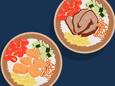 Poke Bowl illustration for Pokey Belly